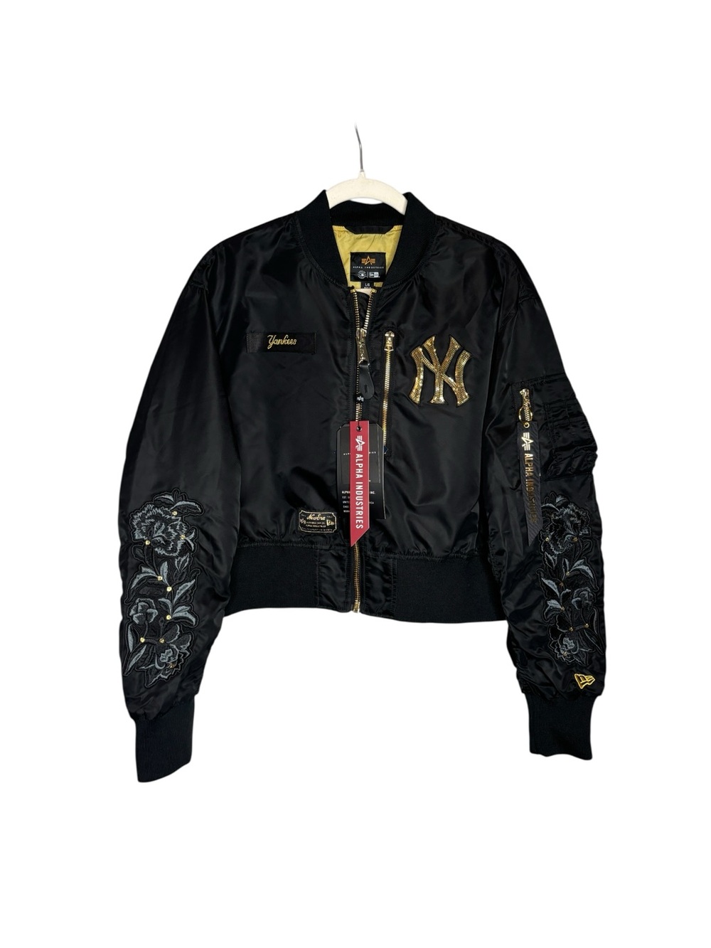 Alpha Industries x New Era New York Yankees Cropped L-2B Bomber Jacket S